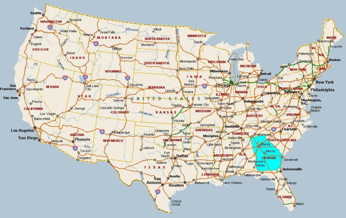 ジョージア米国地図 地図のインターナショナルはグルジアアメリカ 米国