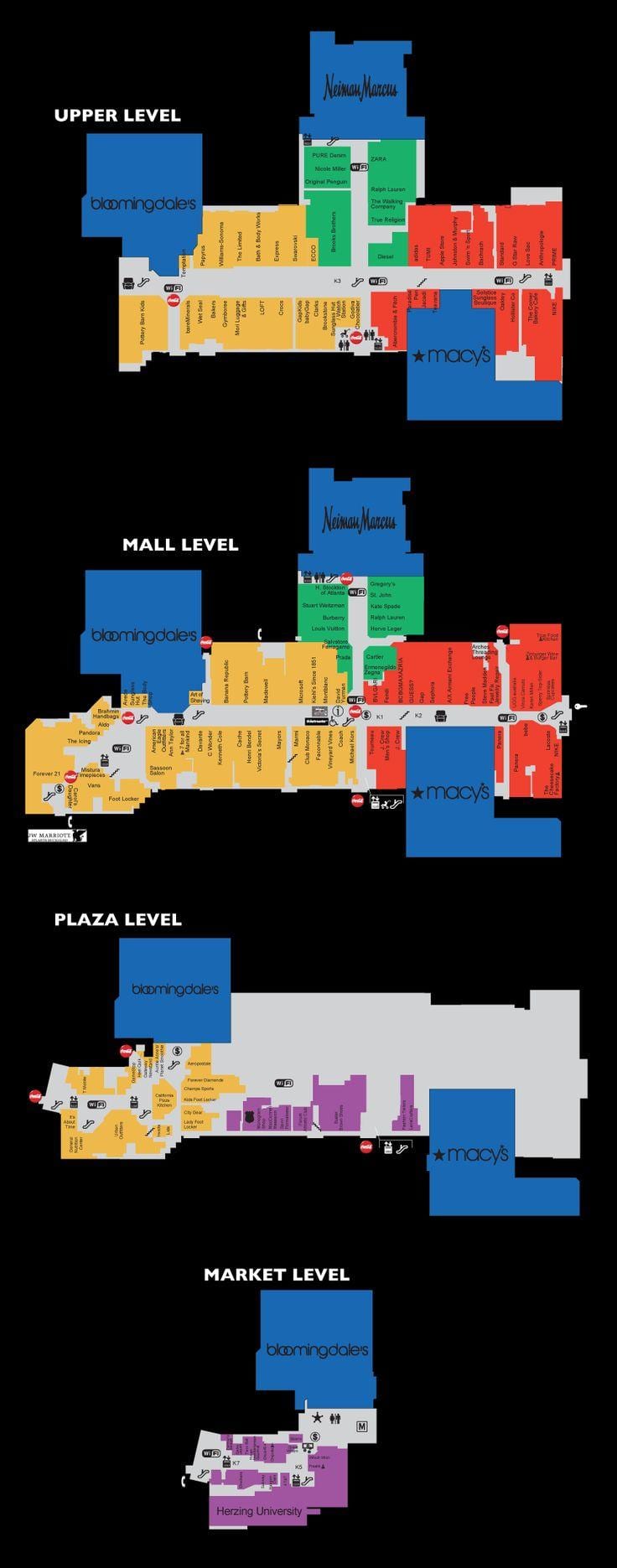 レノックススクエアモールの地図