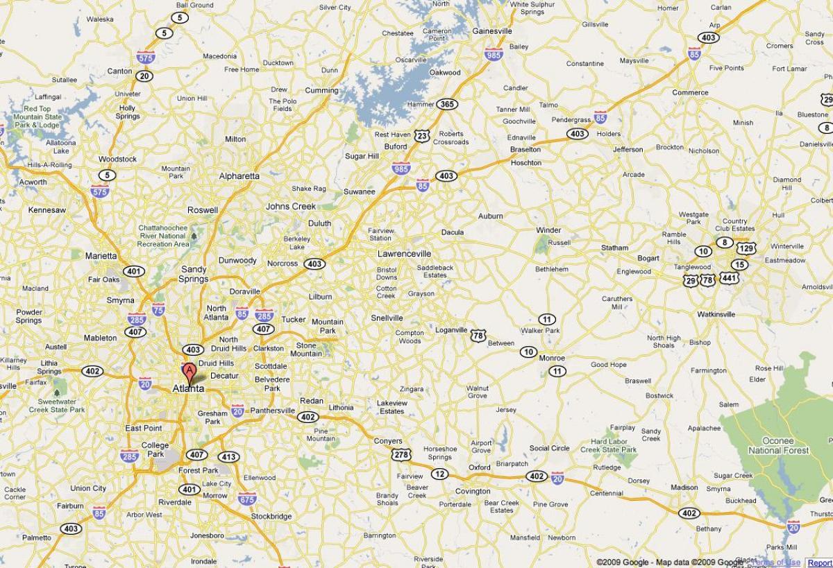 地図Atlanta ga