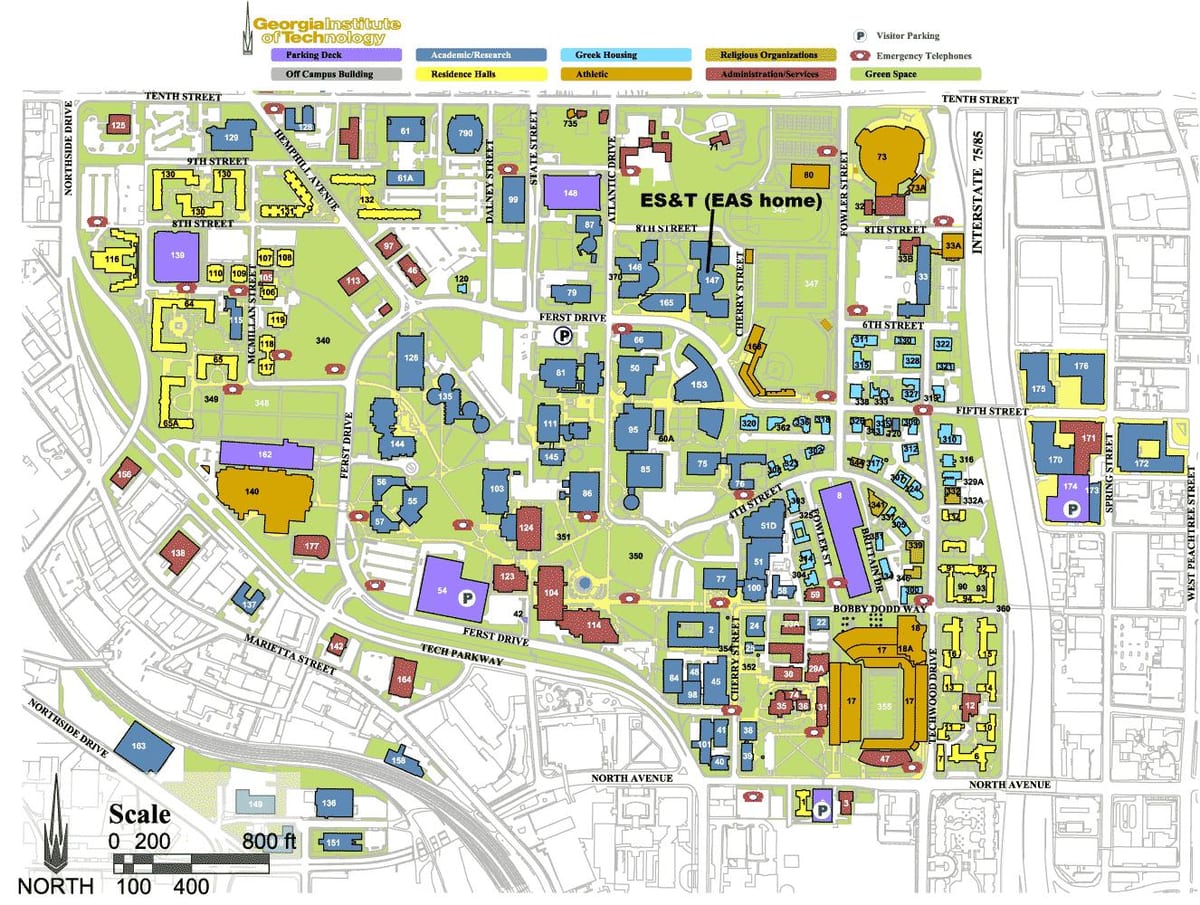 ジョージア工科大学地図