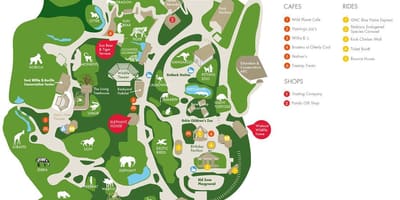 地図のアトランタ動物園