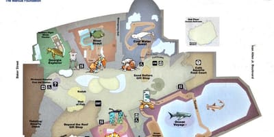 ジョージア水族館の地図