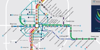 マルタ鉄道駅の地図
