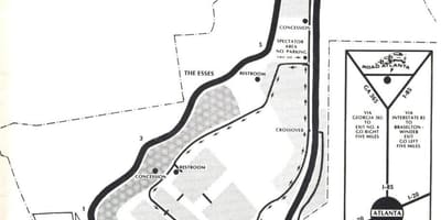 地図の道路アトランタトラック