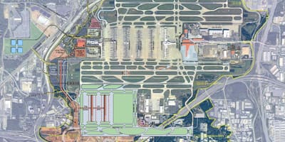 アトランタジョージアの空港地図