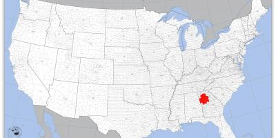 アトランタ米地図